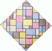 Piet Mondrian Composition with Grid VII oil